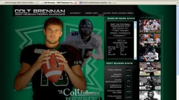 University of Hawaii Colt Brennan Heisman