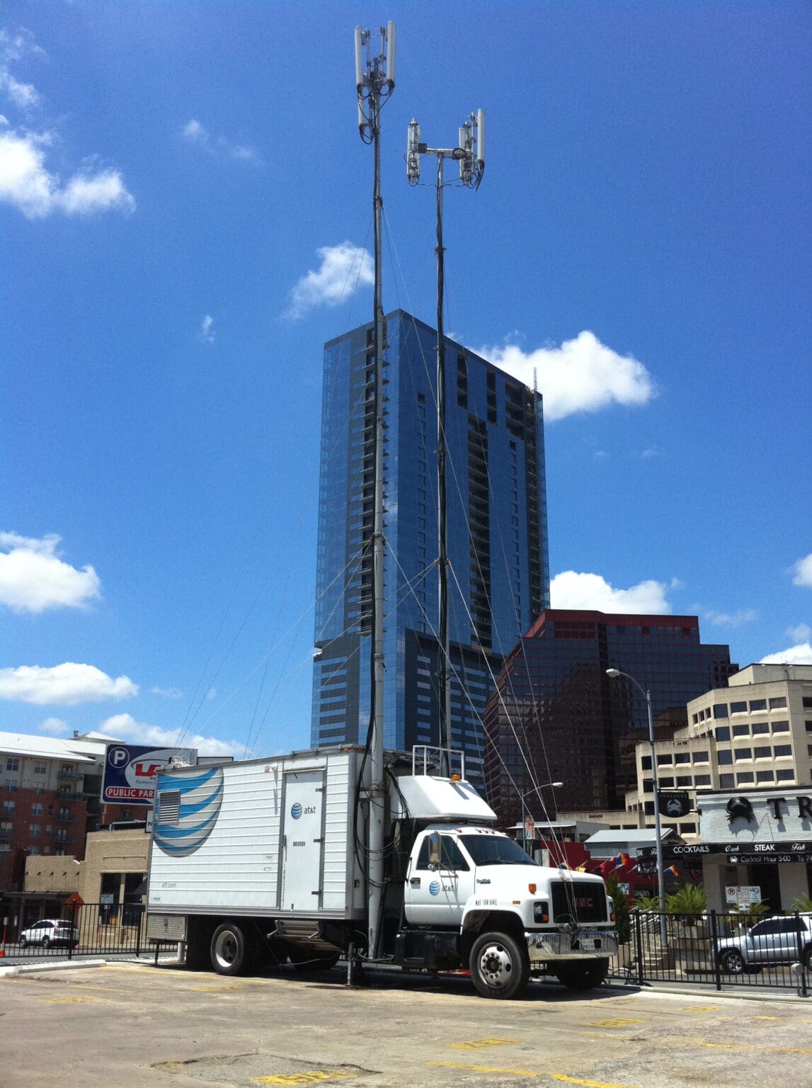 AT&T cell tower on wheels 
