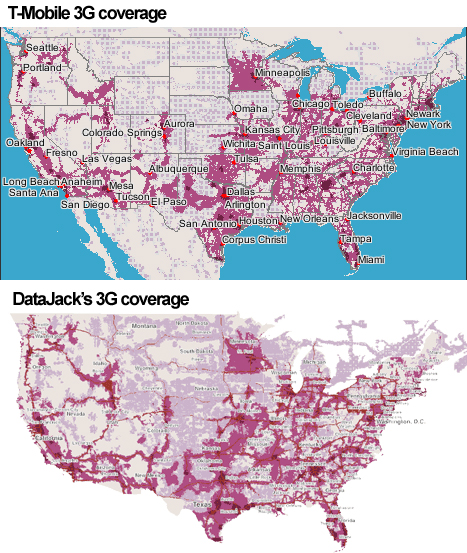datajack T-Mobile coverage map