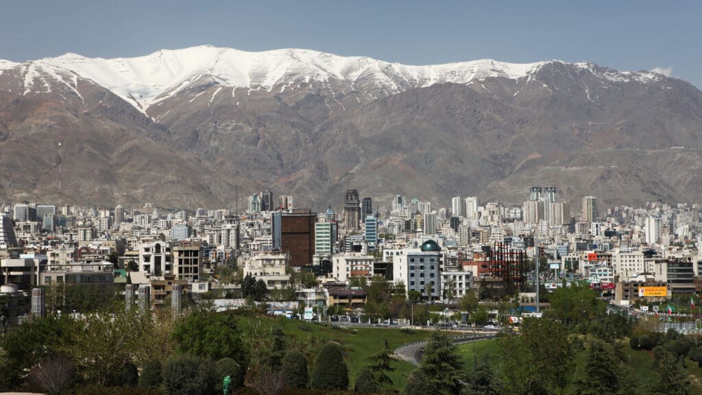 Tehran Iran Alborz mountains